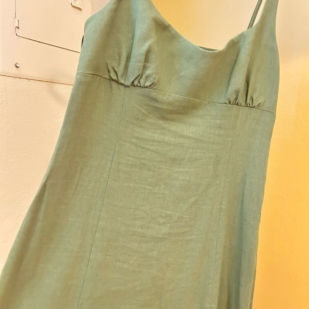 Linen midi dress